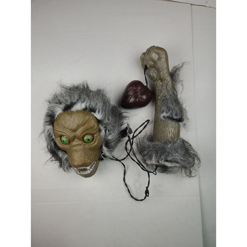 VTG All Hallow's Eve Werewolf Blow Mold Arm Heart Halloween Decoration  NO LIGHT